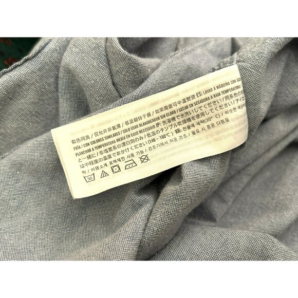 Abercrombie & Fitch Mens Light Blue Muscle Fit Button-Down Shirt Size M Preppy - Picture 5 of 6